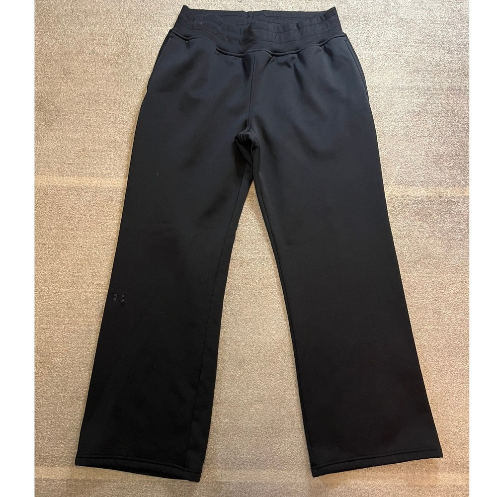 Under Armour Storm Black Fleece Lined Semi-Fitted Pants Mens Large Athleisure